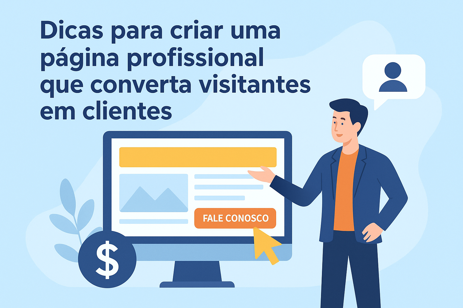 Dicas para Criar uma Página Profissional que Converta Visitantes em Clientes